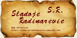 Sladoje Radinarević vizit kartica
